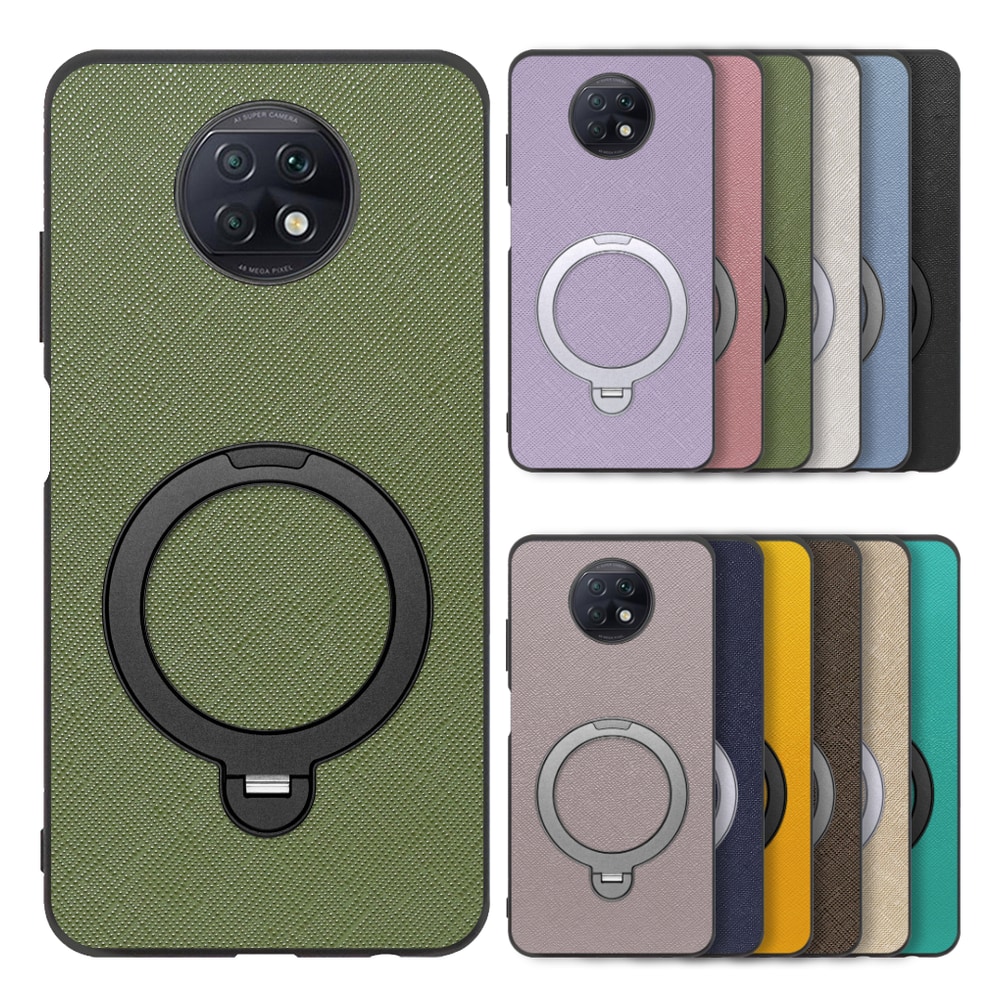 [ LOOF CASUAL MAG-RING Series ] Xiaomi Redmi Note 9T redminote9t redminote note9t スマホケース 背面 ケース カバー ハードケース マグネット内蔵の薄型多機能リング付 スタンド [ Redmi Note 9T ]
