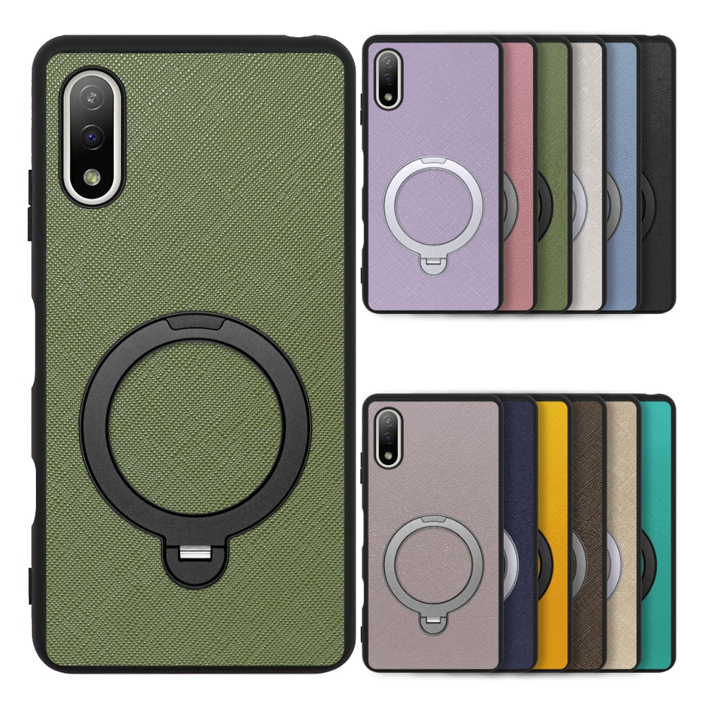 [ LOOF CASUAL MAG-RING Series ] Xperia Ace II SO-41B aceⅡ ace2 スマホケース 背面 ケース カバー ハードケース マグネット内蔵の薄型多機能リング付 スタンド [ Xperia Ace Ⅱ ]