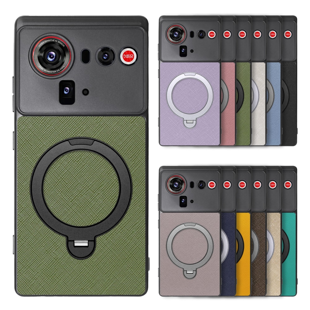 [ LOOF CASUAL MAG-RING Series ] nubia Z80 Ultra NX741J スマホケース 背面 ケース カバー ハードケース マグネット内蔵の薄型多機能リング付 スタンド [ nubia Z80 Ultra ]