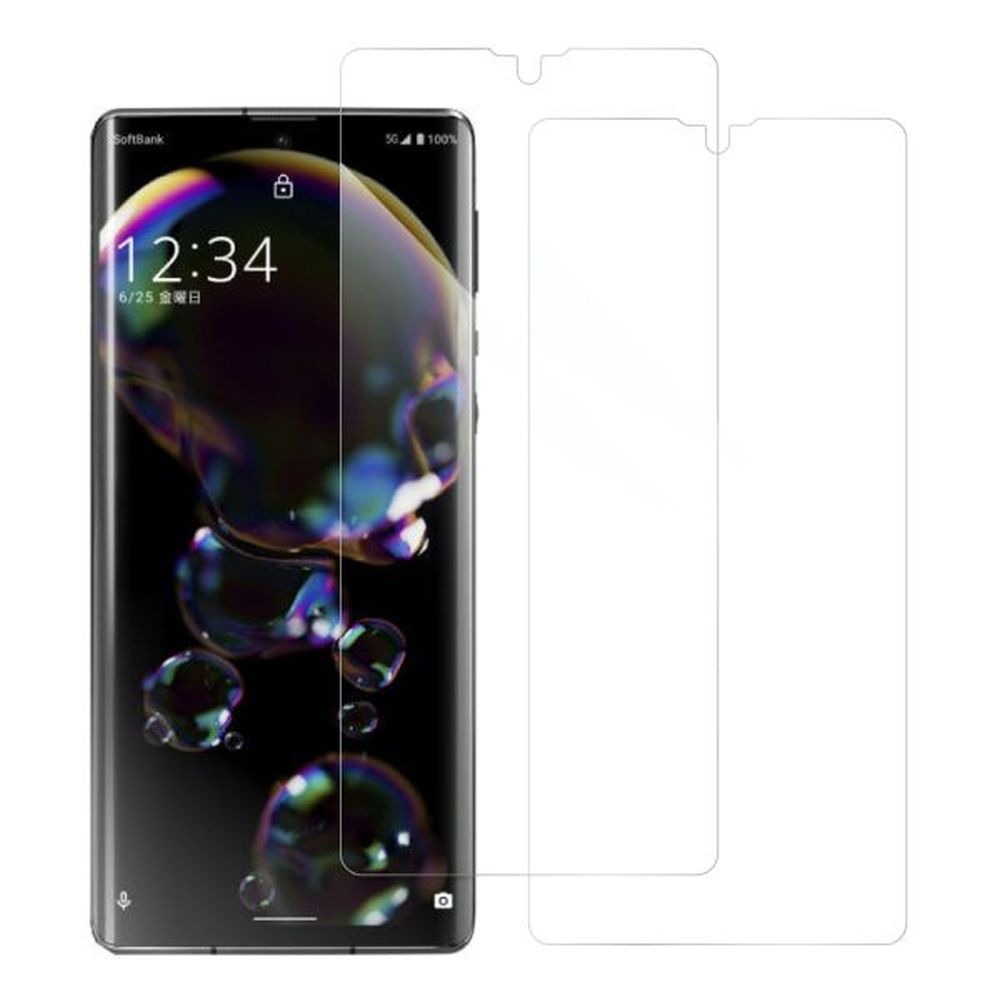 [2枚入り] LOOF 強化ソフトフィルム AQUOS R6 SH-51B / A101SH / SH-M22  保護フィルム クリア/マット/ブルーライトカット/覗き見防止  簡単貼り付け 画面保護 ソフトフィルム 気泡なし 傷防止 割れ防止 [ AQUOS R6 ]