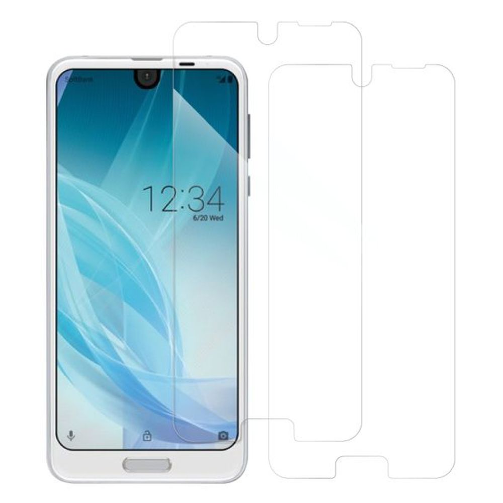[2枚入り] LOOF 強化ソフトフィルム AQUOS R2 SH-03K / SHV42 / 706SH  保護フィルム クリア/マット/ブルーライトカット/覗き見防止  簡単貼り付け 画面保護 ソフトフィルム 気泡なし 傷防止 割れ防止 [ AQUOS R2 ]