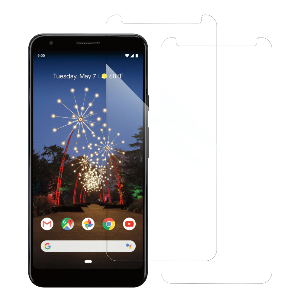 [2枚入り] LOOF 強化ソフトフィルム Google Pixel 3a pixel3a ピクセル3a 保護フィルム クリア/マット/ブルーライトカット/覗き見防止  簡単貼り付け 画面保護 ソフトフィルム 気泡なし 傷防止 割れ防止 [ Google Pixel 3a ]