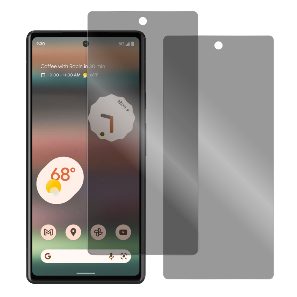 [2枚入り] LOOF Google Pixel 6a 用 保護フィルム 簡単貼り付け 画面保護 ソフトフィルム 気泡なし 傷防止 割れ防止 指紋防止 [ Google Pixel 6a / 覗き見防止 仕様]