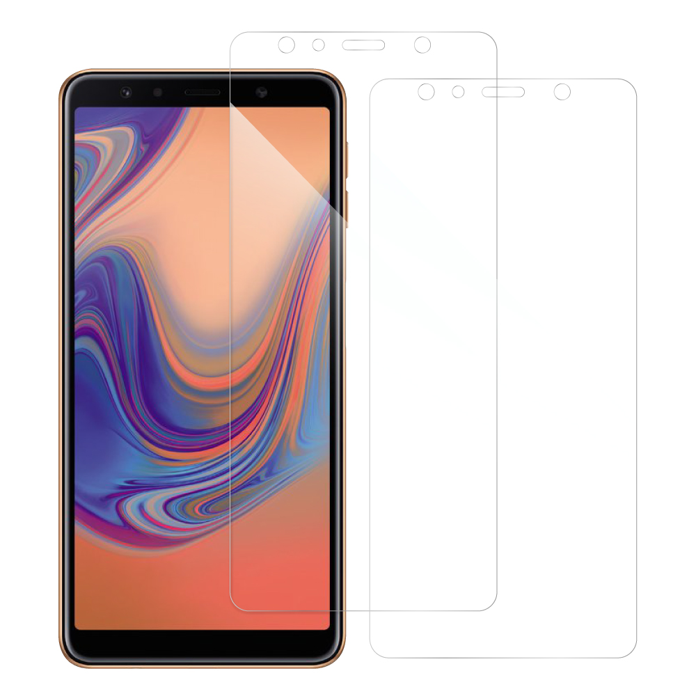 [2枚入り] LOOF 強化ソフトフィルム Galaxy A7 SM-A750C galaxya7 保護フィルム クリア/マット/ブルーライトカット/覗き見防止  簡単貼り付け 画面保護 ソフトフィルム 気泡なし 傷防止 割れ防止 [ Galaxy A7 ]