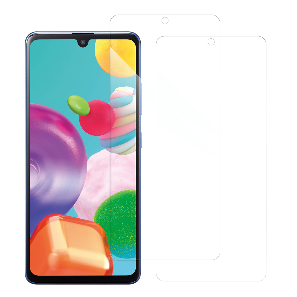 [2枚入り] LOOF 強化ソフトフィルム Galaxy A41 SC-41A /  SCV48  保護フィルム クリア/マット/ブルーライトカット/覗き見防止  簡単貼り付け 画面保護 ソフトフィルム 気泡なし 傷防止 割れ防止 [ Galaxy A41 ]
