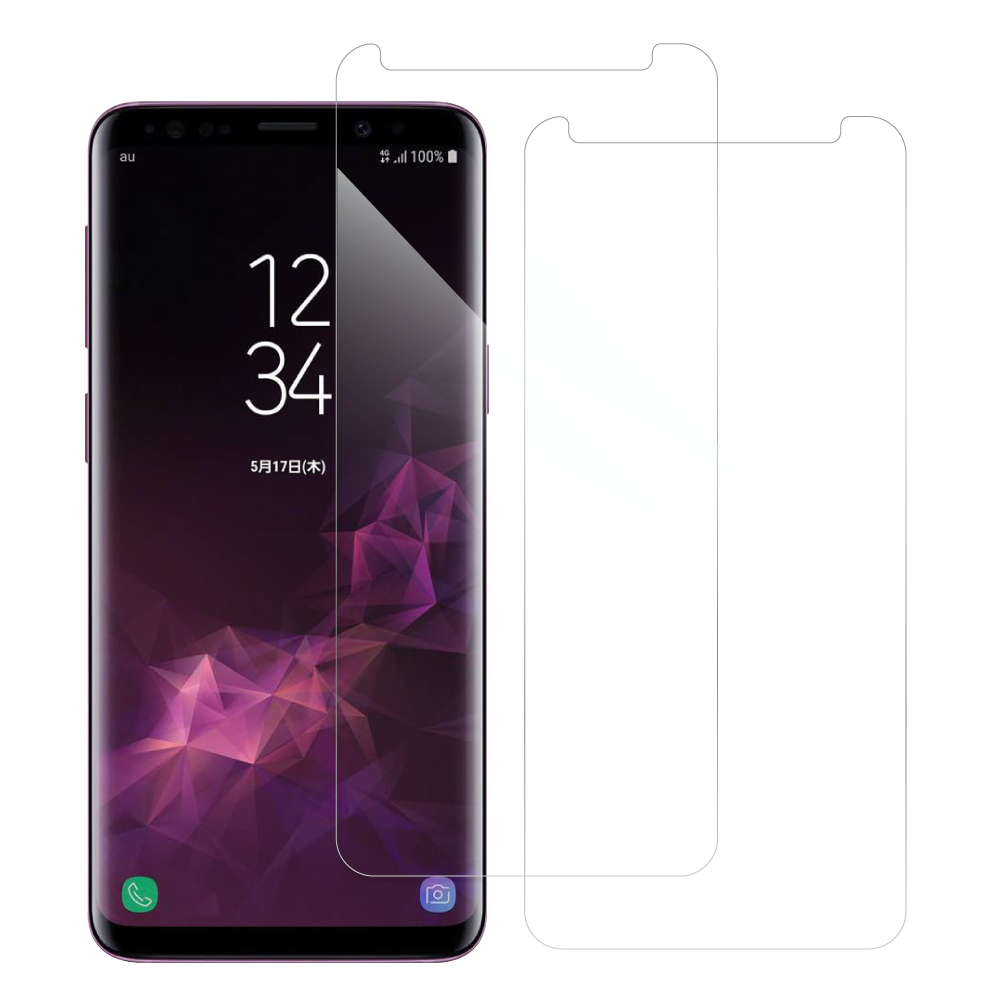 [2枚入り] LOOF 強化ソフトフィルム Galaxy S9 SC-02K / SCV38 galaxys9 保護フィルム クリア/マット/ブルーライトカット/覗き見防止  簡単貼り付け 画面保護 ソフトフィルム 気泡なし 傷防止 割れ防止 [ Galaxy S9 ]