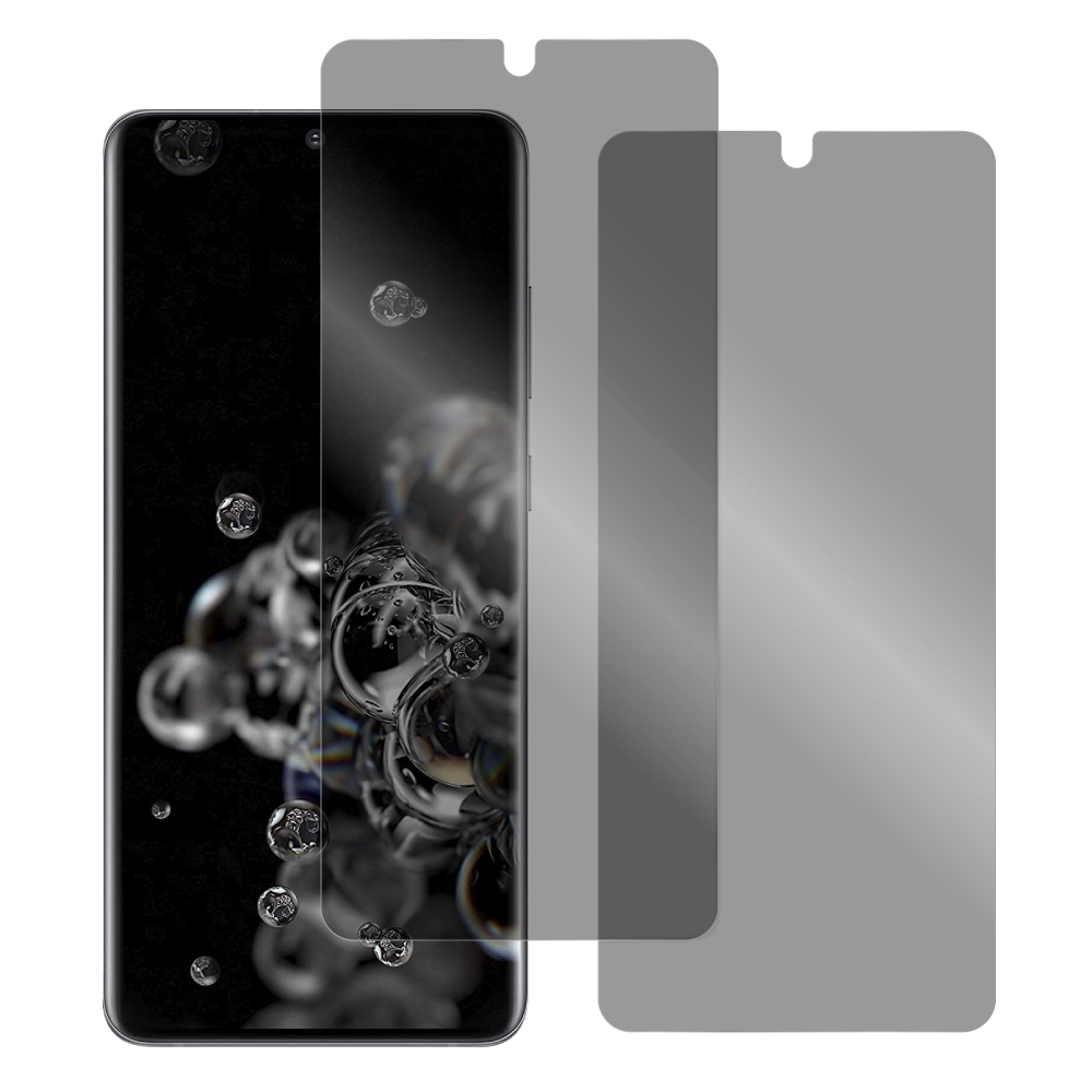 [2枚入り] LOOF Galaxy S20 Ultra 5G SCG03  用 保護フィルム 簡単貼り付け 画面保護 ソフトフィルム 気泡なし 傷防止 割れ防止 指紋防止 [ Galaxy S20 Ultra 5G / 覗き見防止 仕様]