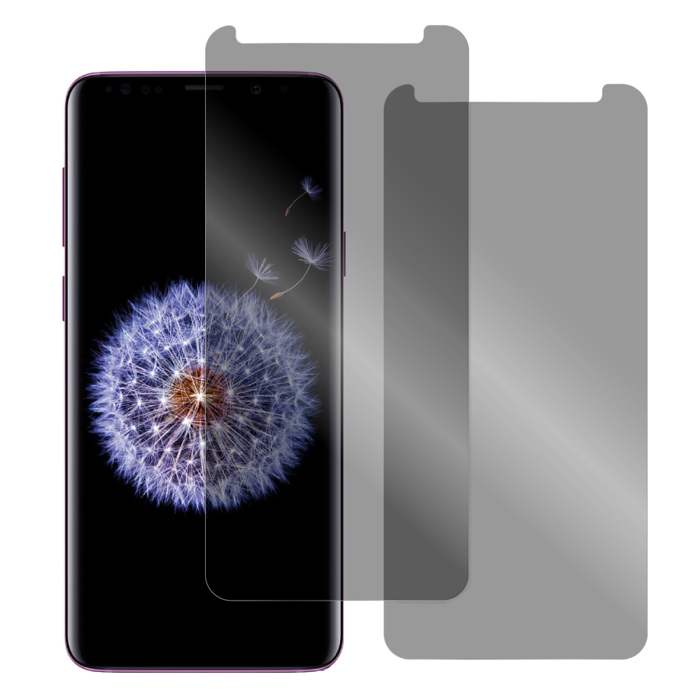 [2枚入り] LOOF Galaxy S9+ SC-03K / SCV39  用 保護フィルム 簡単貼り付け 画面保護 ソフトフィルム 気泡なし 傷防止 割れ防止 指紋防止 [ Galaxy S9+ / 覗き見防止 仕様]