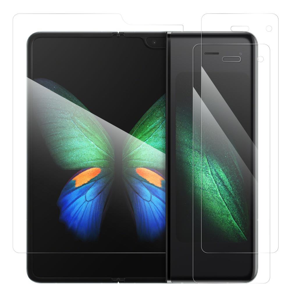 LOOF Galaxy Fold 保護フィルム クリア/マット/ブルーライトカット 簡単貼り付け 画面保護 ソフトフィルム 気泡なし 傷防止 割れ防止 高透過率 [ Galaxy Fold ]