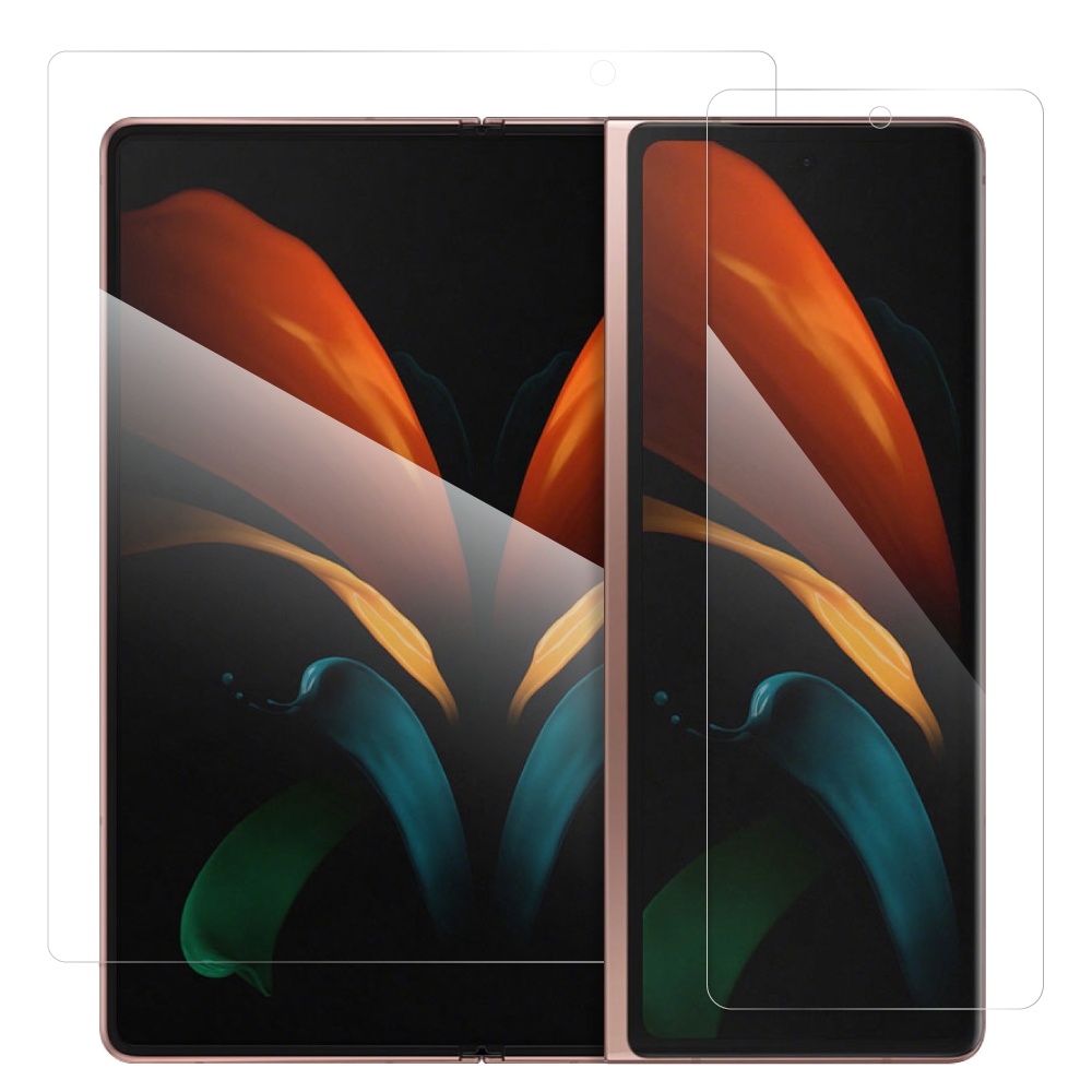 LOOF Galaxy Z Fold2 5G 保護フィルム クリア/マット/ブルーライトカット 簡単貼り付け 画面保護 ソフトフィルム 気泡なし 傷防止 割れ防止 高透過率 [ Galaxy Z Fold2 5G ]
