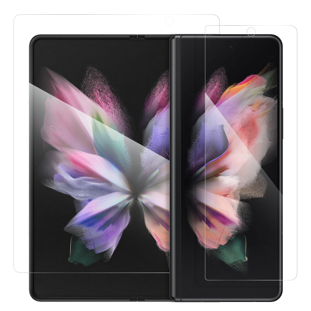 LOOF Galaxy Z Fold3 5G 保護フィルム クリア/マット/ブルーライトカット 簡単貼り付け 画面保護 ソフトフィルム 気泡なし 傷防止 割れ防止 高透過率 [ Galaxy Z Fold3 5G ]