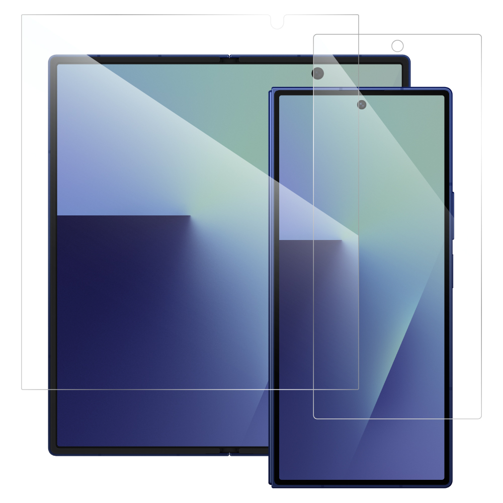 LOOF Galaxy Z Fold7 保護フィルム クリア 簡単貼り付け 画面保護 ソフトフィルム 気泡なし 傷防止 割れ防止 高透過率 [ Galaxy Z Fold7 ]