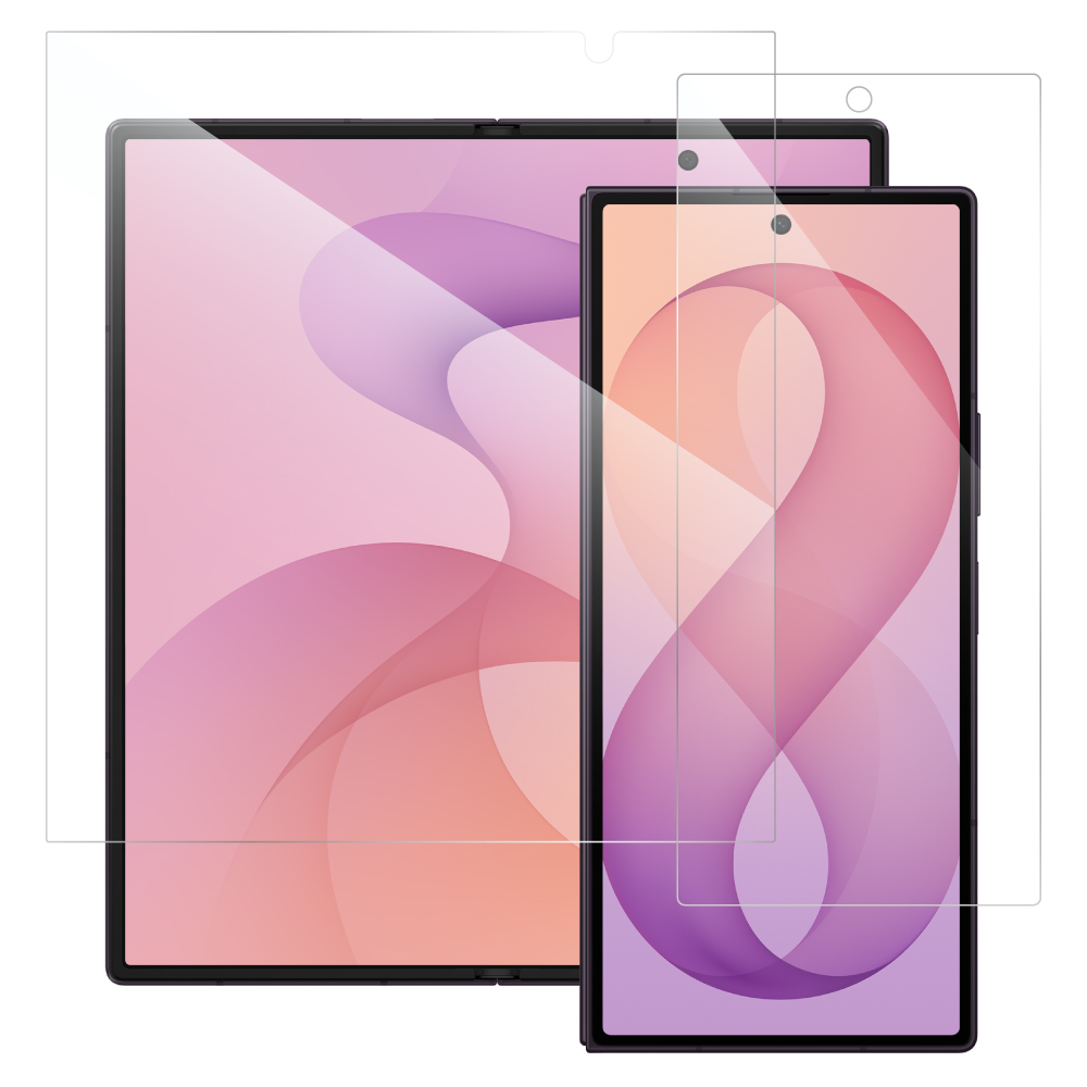 LOOF 強化ソフトフィルム Galaxy Z Fold8 Ultra SC-56G SCG39 保護フィルム クリア  簡単貼り付け 画面保護 ソフトフィルム 気泡なし 傷防止 割れ防止 [ Galaxy Z Fold8 Ultra ]