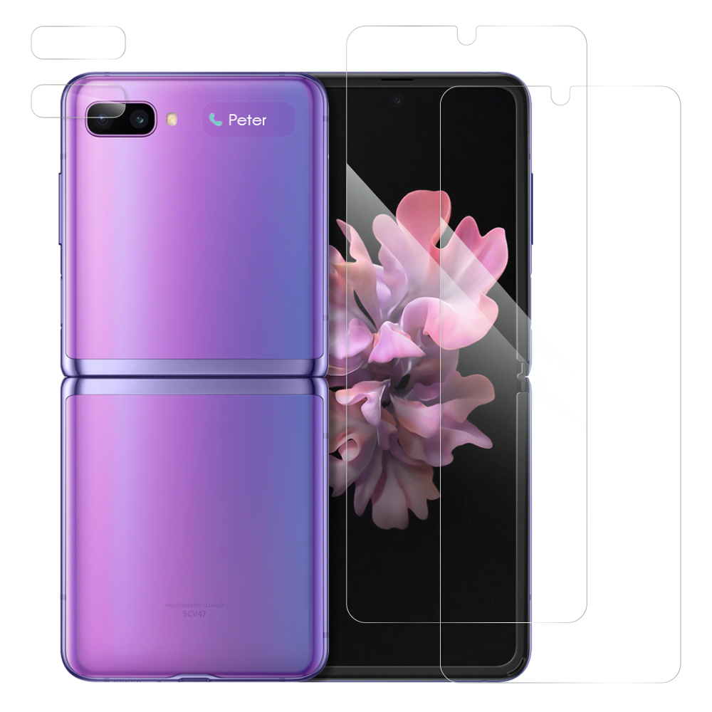 [2枚入り] LOOF Galaxy Z Flip / Flip 5G SCV47 / SCG04 用 保護フィルム 簡単貼り付け 画面保護 ソフトフィルム 気泡なし 傷防止 割れ防止 ゲーマー向け 反射防止 [ Galaxy Z Flip / Flip 5G / マット 仕様]