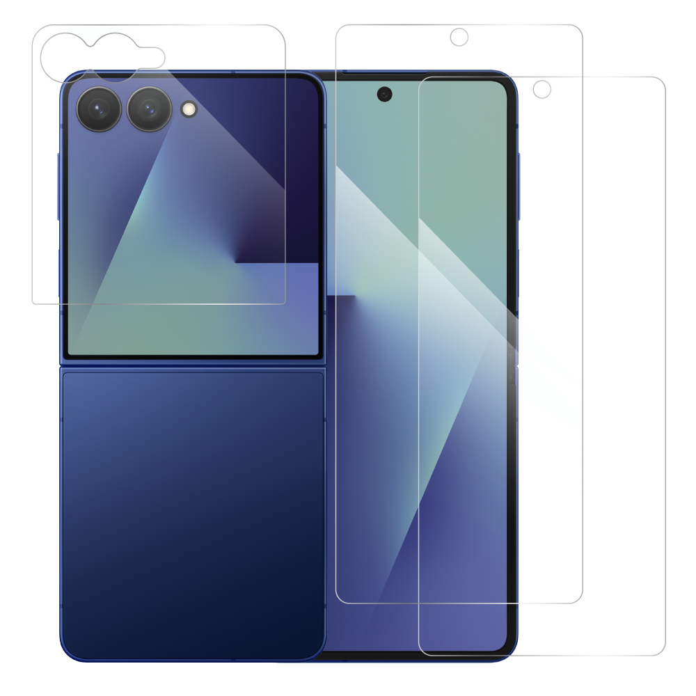 [2枚入り] LOOF Galaxy Z Flip7 保護フィルム クリア 簡単貼り付け 画面保護 ソフトフィルム 気泡なし 傷防止 割れ防止 高透過率 [ Galaxy Z Flip7 ]
