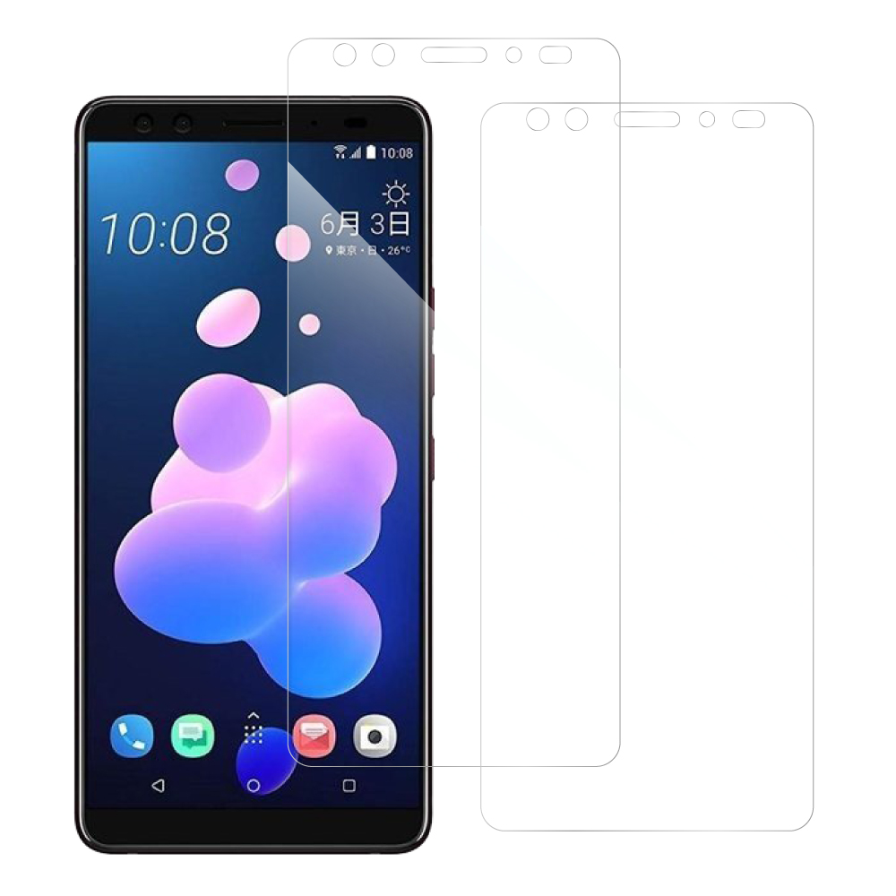 [2枚入り] LOOF 強化ソフトフィルム HTC U12+ u12plus u12 plus u12プラス 保護フィルム クリア/マット/ブルーライトカット/覗き見防止  簡単貼り付け 画面保護 ソフトフィルム 気泡なし 傷防止 割れ防止 [ HTC U12+ ]