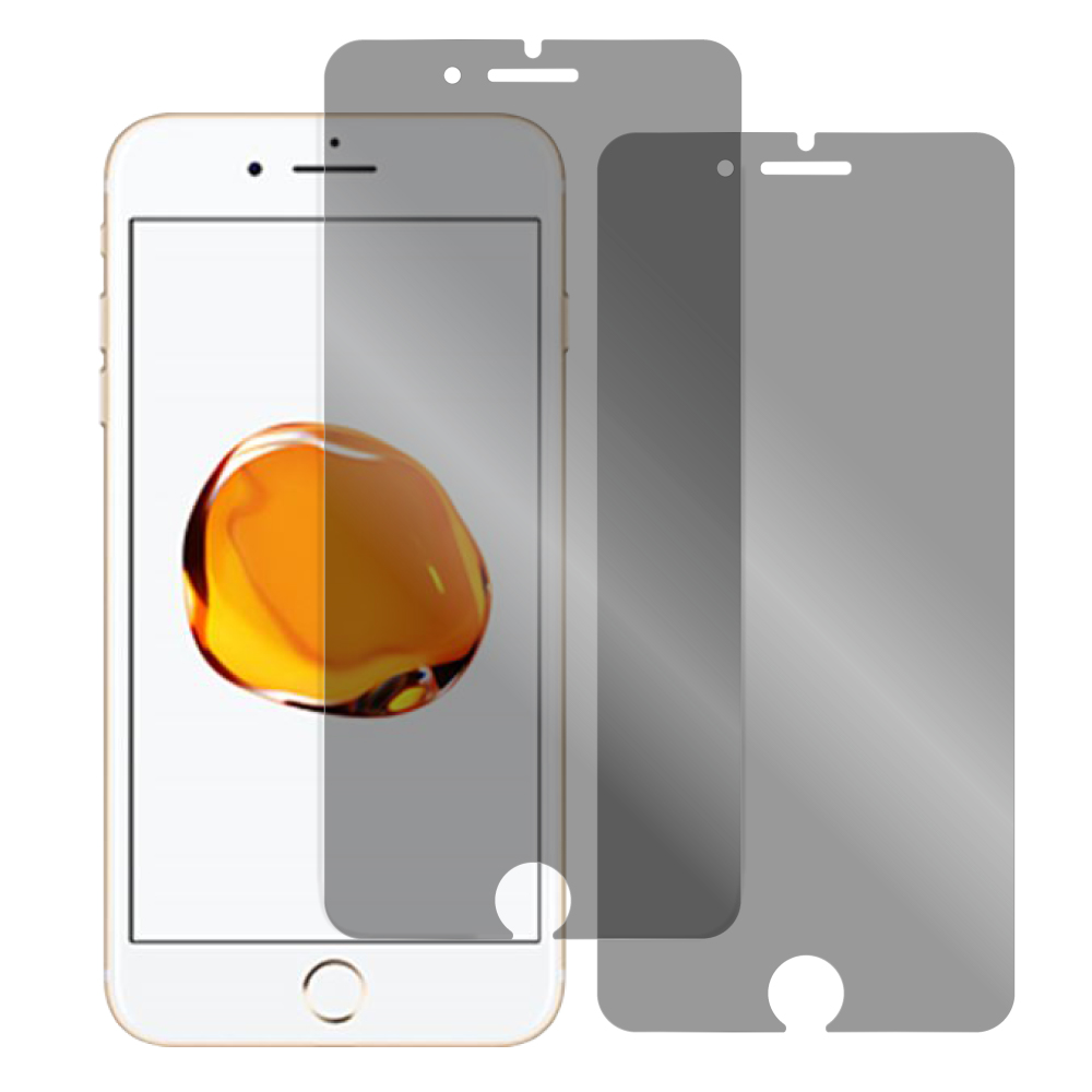 [2枚入り] LOOF iPhone 7 Plus / 8 Plus 用 保護フィルム 簡単貼り付け 画面保護 ソフトフィルム 気泡なし 傷防止 割れ防止 指紋防止 [ iPhone 7 Plus / 8 Plus / 覗き見防止 仕様]