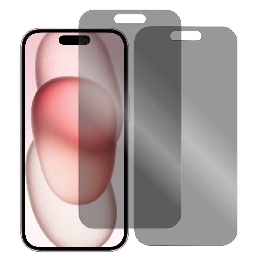 [2枚入り] LOOF iPhone15 アイフォン15 iPhone 15 アイフォン 15 用 保護フィルム 簡単貼り付け 画面保護 ソフトフィルム 気泡なし 傷防止 割れ防止 指紋防止 [ iPhone 15 / 覗き見防止 仕様]