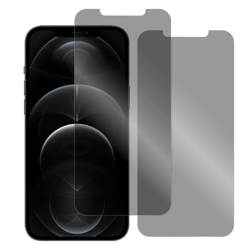 [2枚入り] LOOF iPhone 12 / 12 Pro 用 保護フィルム 簡単貼り付け 画面保護 ソフトフィルム 気泡なし 傷防止 割れ防止 指紋防止 [ iPhone 12 / 12 Pro / 覗き見防止 仕様]