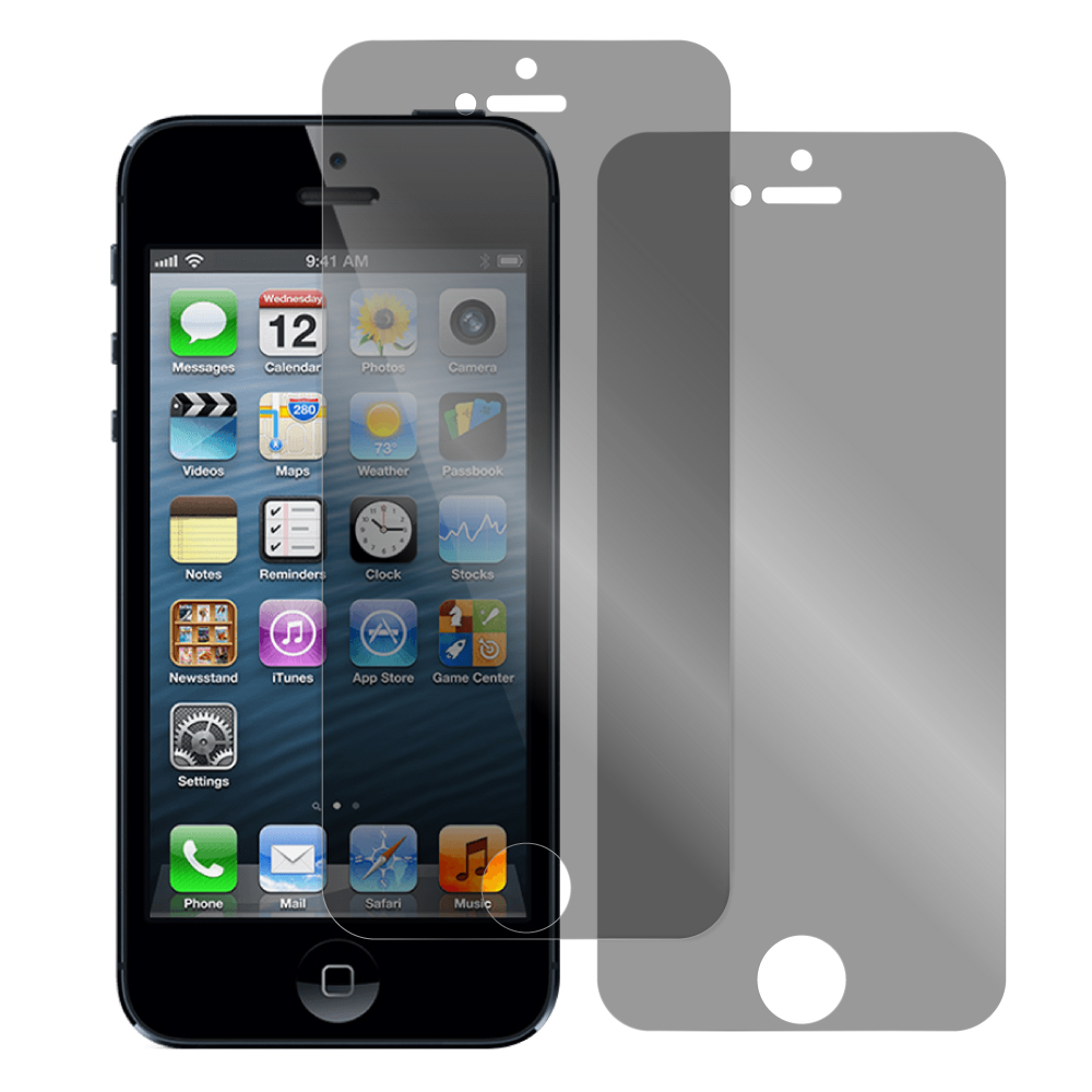 [2枚入り] LOOF iPhone 5 / 5s / SE ( 第一世代 ) 用 保護フィルム 簡単貼り付け 画面保護 ソフトフィルム 気泡なし 傷防止 割れ防止 指紋防止 [ iPhone 5 / 5s / SE(第一世代) / 覗き見防止 仕様]