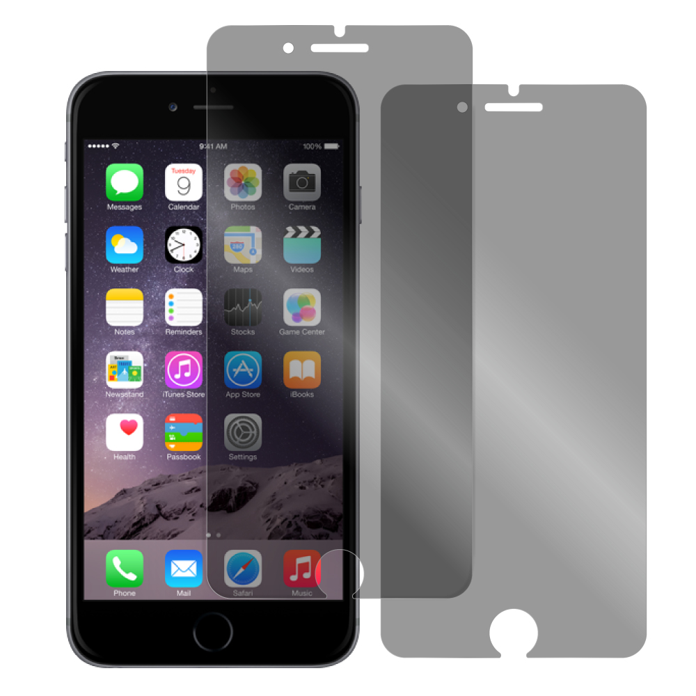 [2枚入り] LOOF iPhone 6 Plus / 6s Plus 用 保護フィルム 簡単貼り付け 画面保護 ソフトフィルム 気泡なし 傷防止 割れ防止 指紋防止 [ iPhone 6 Plus / 6s Plus / 覗き見防止 仕様]