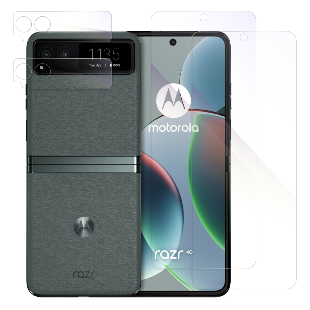 [2枚入り] LOOF motorola razr 40 / 40s 保護フィルム クリア/マット/ブルーライトカット 簡単貼り付け 画面保護 ソフトフィルム 気泡なし 傷防止 割れ防止 高透過率 [ motorola razr 40 / 40s ]