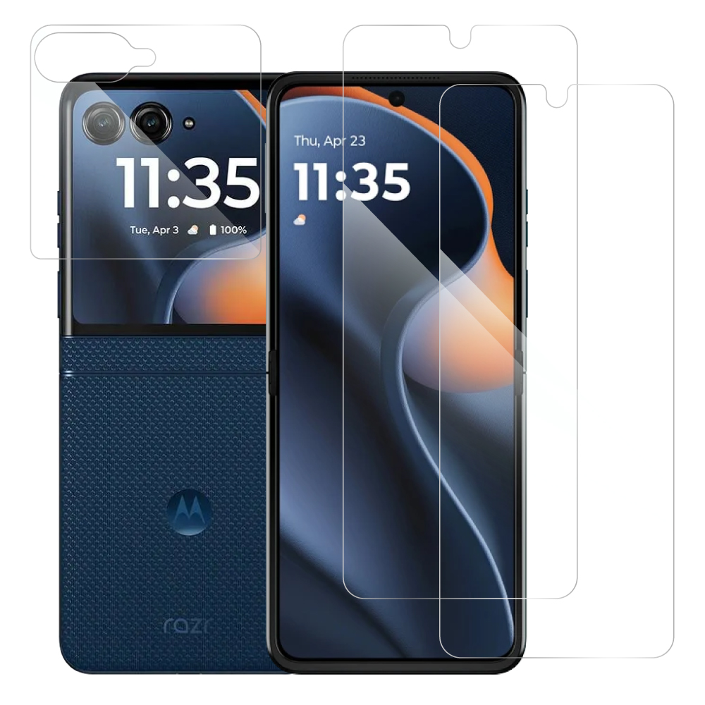 [2枚入り] LOOF motorola razr 60 / 60s / 60d 保護フィルム クリア/マット/ブルーライトカット 簡単貼り付け 画面保護 ソフトフィルム 気泡なし 傷防止 割れ防止 高透過率 [ motorola razr 60 / 60s / 60d ]