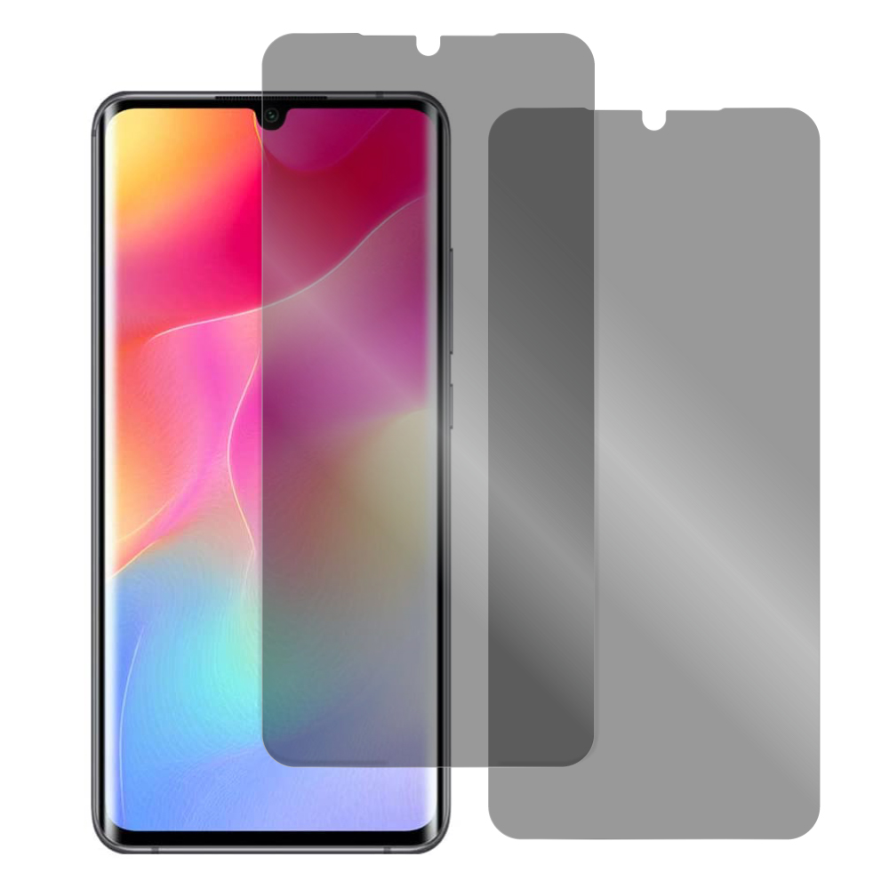 [2枚入り] LOOF Xiaomi Mi Note 10 Lite 用 保護フィルム 簡単貼り付け 画面保護 ソフトフィルム 気泡なし 傷防止 割れ防止 指紋防止 [ Mi Note 10 Lite / 覗き見防止 仕様]