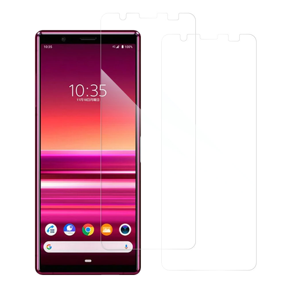 [2枚入り] LOOF 強化ソフトフィルム Xperia 5 SO-01M / SOV41 / 901SO xperia5 保護フィルム クリア/マット/ブルーライトカット/覗き見防止  簡単貼り付け 画面保護 ソフトフィルム 気泡なし 傷防止 割れ防止 [ Xperia 5 ]