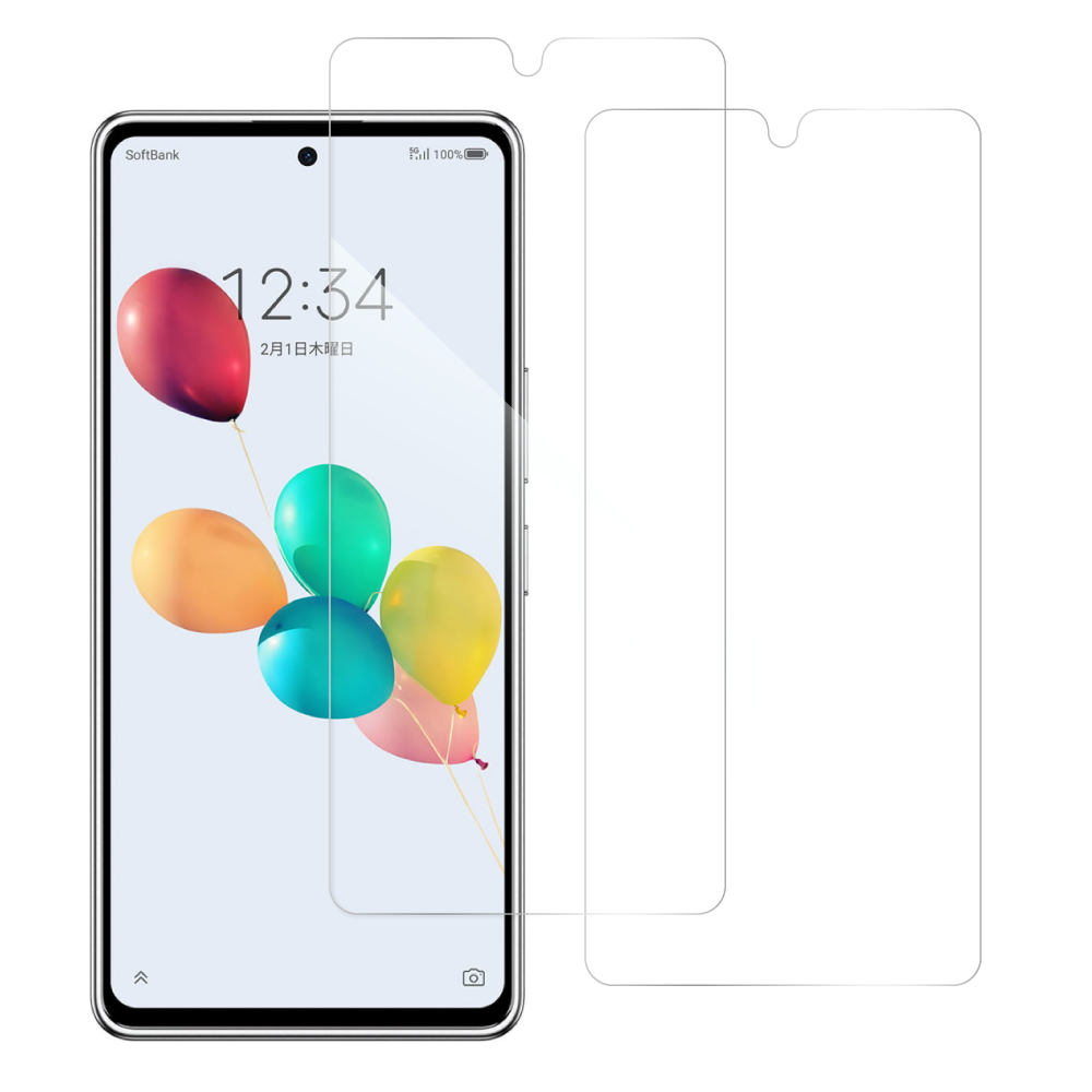 [2枚入り] LOOF あんしんファミリースマホ 用 保護フィルム 簡単貼り付け 画面保護 ソフトフィルム 気泡なし 傷防止 割れ防止 高透過率 [ あんしんファミリースマホ /クリア仕様]