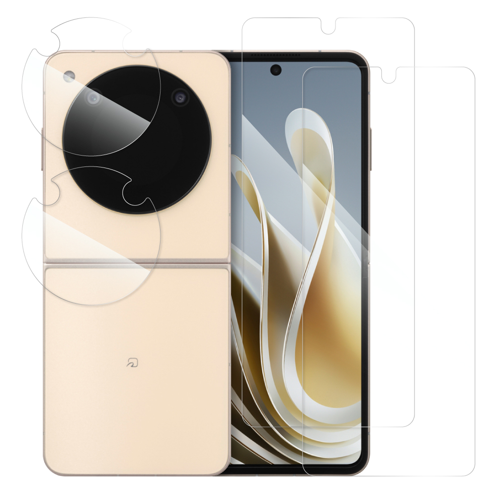 [2枚入り]LOOF Libero Flip/nubia Flip 5G 保護フィルム クリア/マット/ブルーライトカット 簡単貼り付け 画面保護 ソフトフィルム 気泡なし 傷防止 割れ防止 高透過率 [ Libero Flip/nubia Flip 5G ]