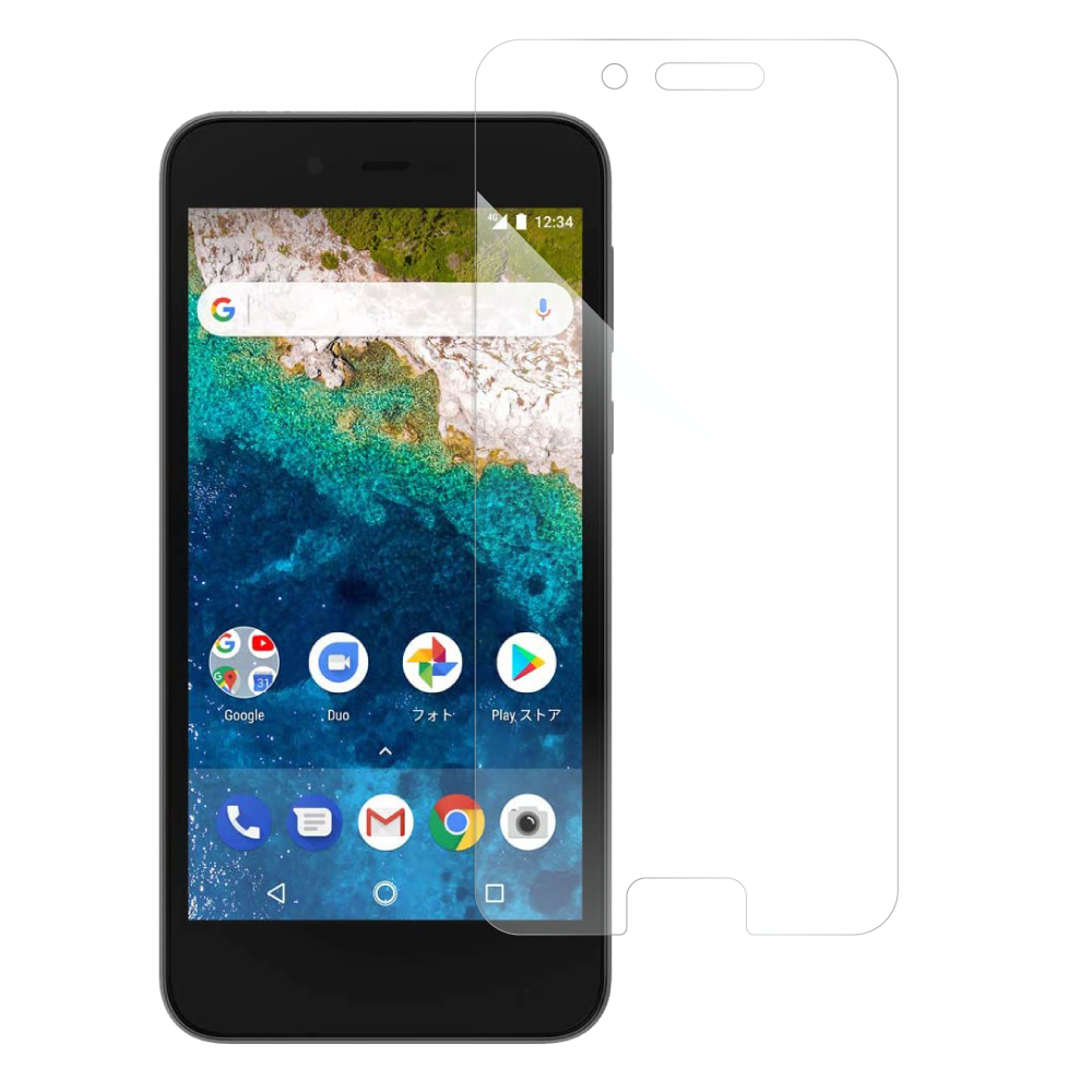 [1枚入り] LOOF Android One S3 Androidone S3 androidoneS3 フィルム 保護フィルム 反射防止 簡単貼り付け 画面保護 ソフトフィルム 傷防止 割れ防止 指紋防止 紫外線硬化 UV硬化 [ Android One S3 ]