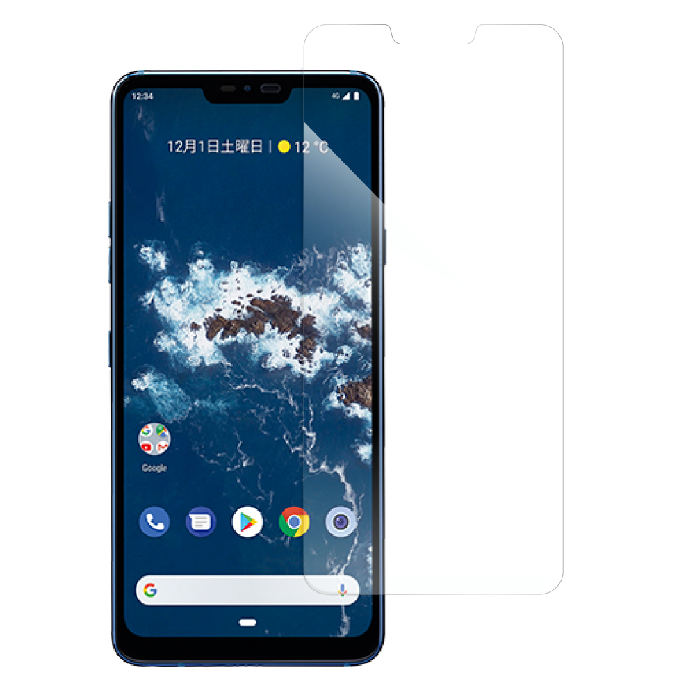 [1枚入り] LOOF Android One X5 Androidone X5 androidoneX5 フィルム 保護フィルム 反射防止 簡単貼り付け 画面保護 ソフトフィルム 傷防止 割れ防止 指紋防止 紫外線硬化 UV硬化 [ Android One X5 ]