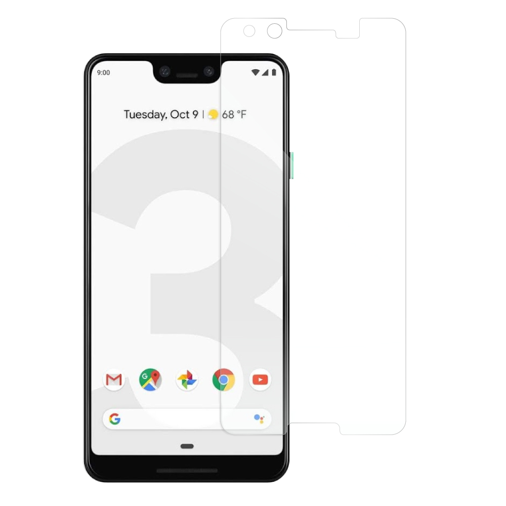 [1枚入り] LOOF Google Pixel 3 pixel3 ピクセル3 フィルム 保護フィルム 反射防止 簡単貼り付け 画面保護 ソフトフィルム 傷防止 割れ防止 指紋防止 紫外線硬化 UV硬化 [ Google Pixel 3 ]