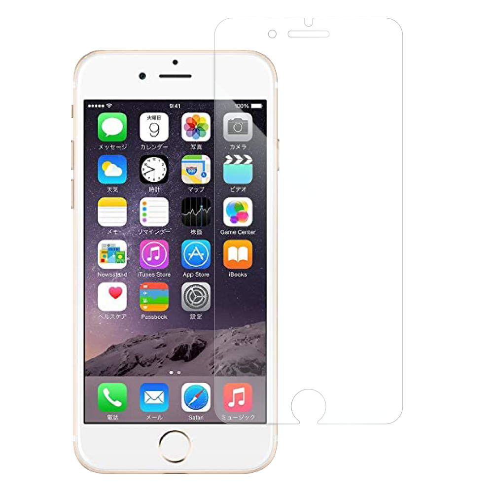 [1枚入り] LOOF iPhone 6 / 6s iphone6 iphone6s フィルム 保護フィルム 反射防止 簡単貼り付け 画面保護 ソフトフィルム 傷防止 割れ防止 指紋防止 紫外線硬化 UV硬化 [ iPhone 6 / 6s ]