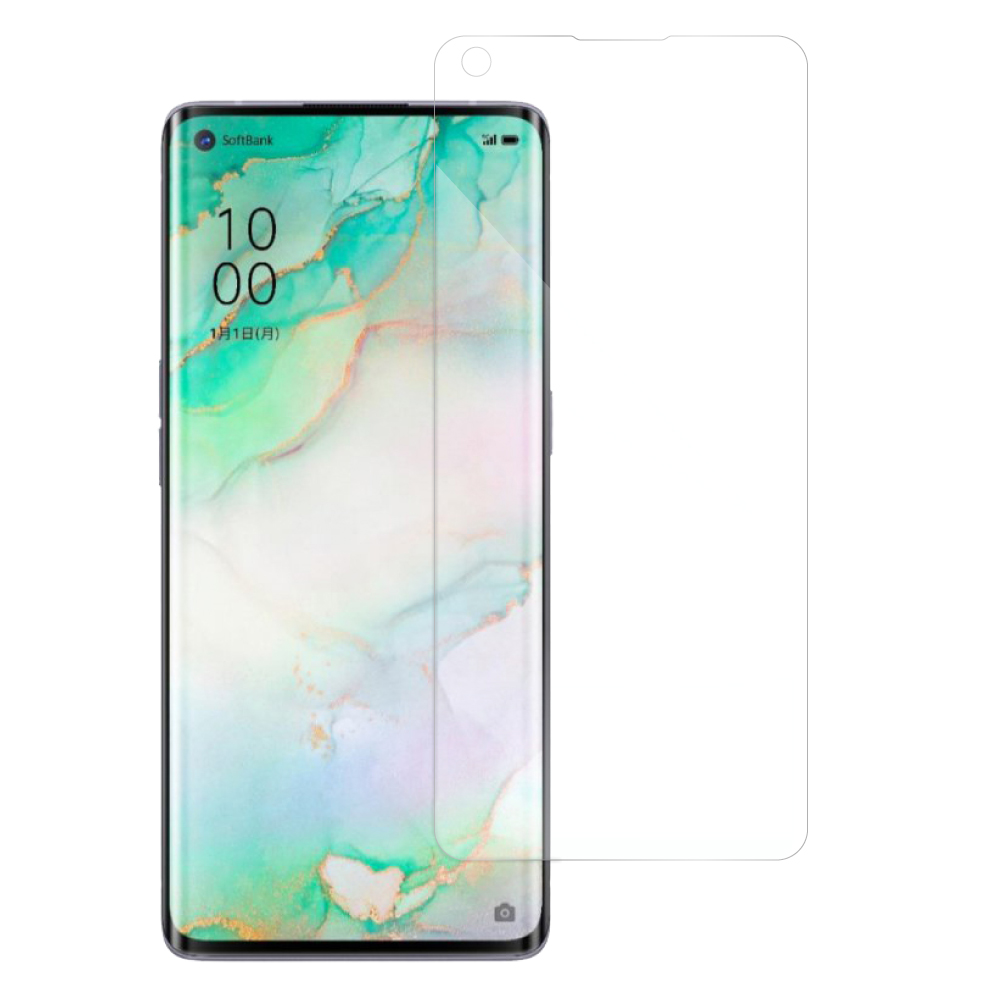 [1枚入り] LOOF OPPO Reno3 5G reno35g reno 3 フィルム 保護フィルム 反射防止 簡単貼り付け 画面保護 ソフトフィルム 傷防止 割れ防止 指紋防止 紫外線硬化 UV硬化 [ OPPO Reno3 5G ]