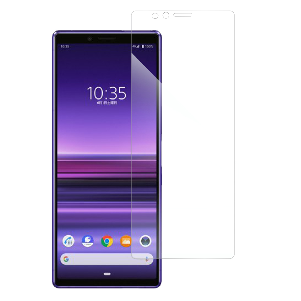 [1枚入り] LOOF Xperia 1 / 1 Professional Edition xperia1 フィルム 保護フィルム 反射防止 簡単貼り付け 画面保護 ソフトフィルム 傷防止 割れ防止 指紋防止 紫外線硬化 UV硬化 [ Xperia 1/ Xperia 1 Professional Edition ]