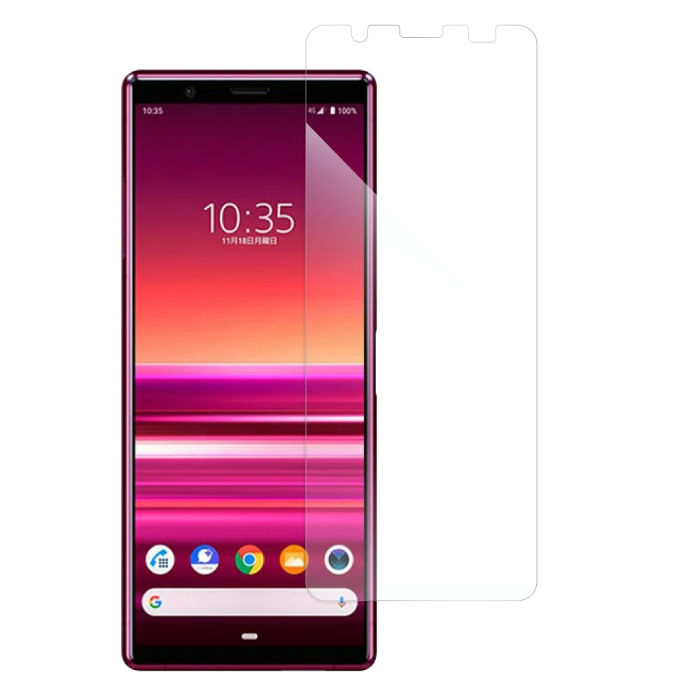 [1枚入り] LOOF Xperia 5 SO-01M / SOV41 / 901SO xperia5 フィルム 保護フィルム 反射防止 簡単貼り付け 画面保護 ソフトフィルム 傷防止 割れ防止 指紋防止 紫外線硬化 UV硬化 [ Xperia 5 ]