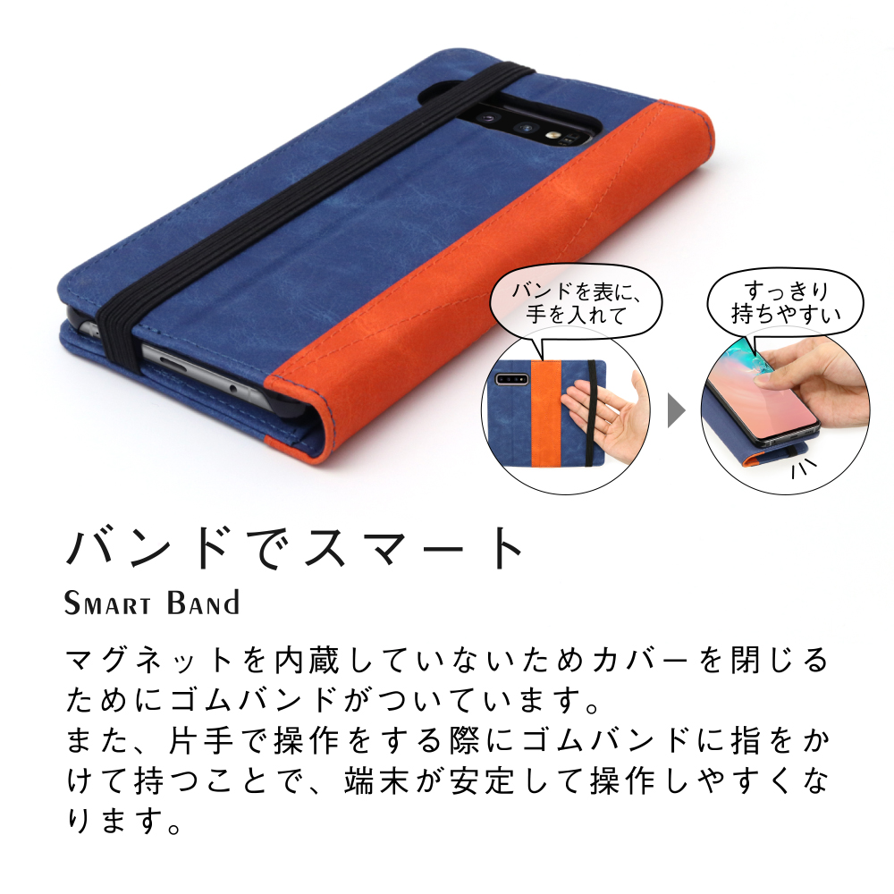 LOOF Retoro Series AQUOS sense7 / SHG10 / SH-53C アクオス 用 [オリエンタルブルー] バイカラー×レトロデザイン 手帳型ケース 大容量4ポケット バンド付き