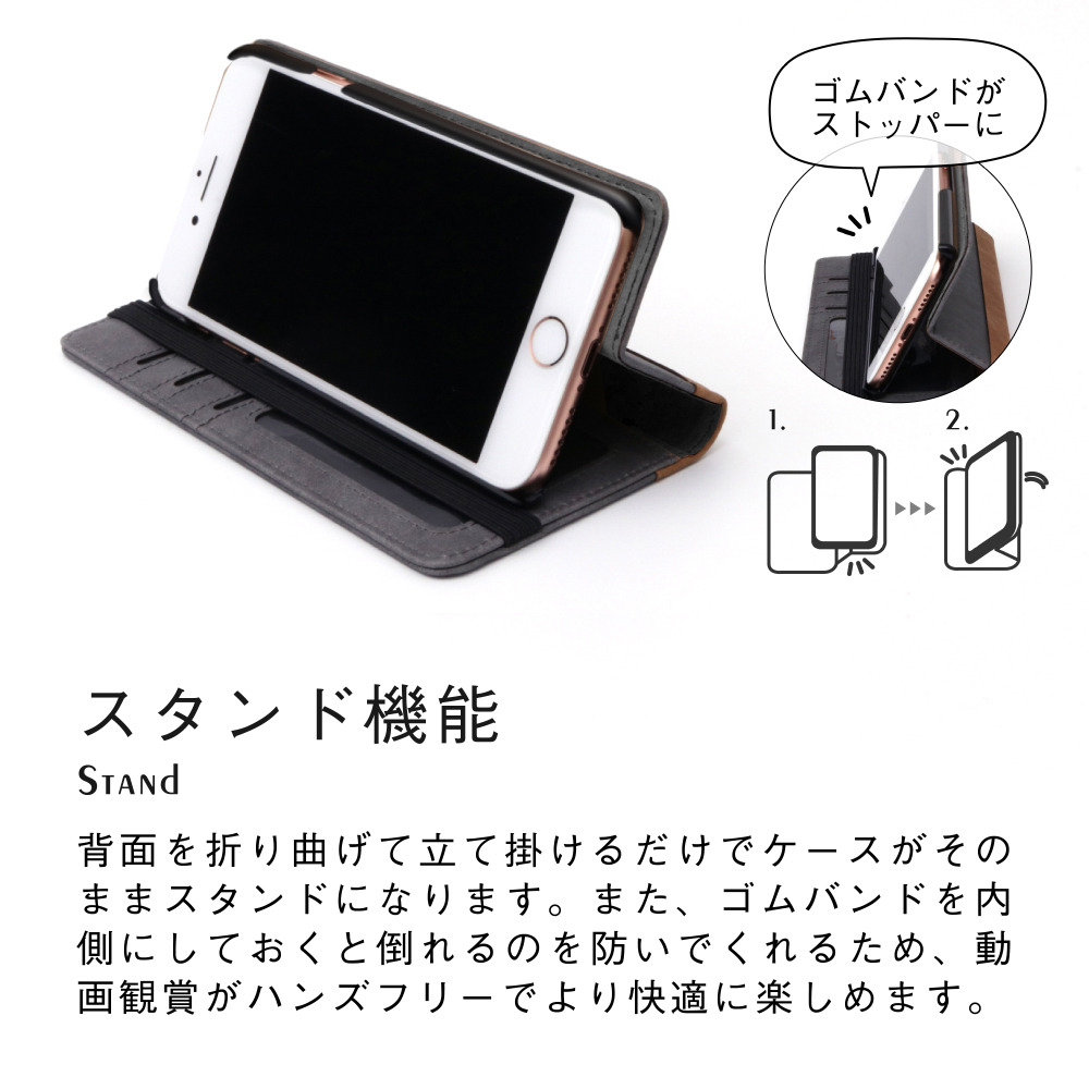 LOOF Retoro AQUOS sense 2 / sense2 かんたん / SHV43 / SH-01L / SH-M08w 用 [オリエンタルブルー] バイカラー×レトロデザイン 手帳型ケース 大容量32ポケット バンド付き