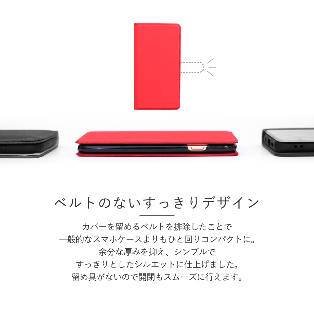 LOOF SKIN SLIM Xiaomi Redmi Note 10T / Xiaomi Redmi Note 10 JE / XIG02 用 [グレー] 薄い 軽量 手帳型ケース カード収納 幅広ポケット ベルトなし