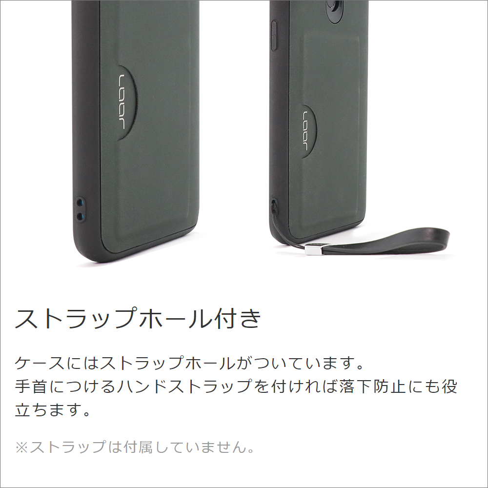 LOOF SKIN SLIM-SLOT Xperia Ace III SO-53C / SOG08 用 [グレー] 薄い 軽量 背面 PUレザー カードポケット ケース カバー シンプル スマホケース スマホカバー