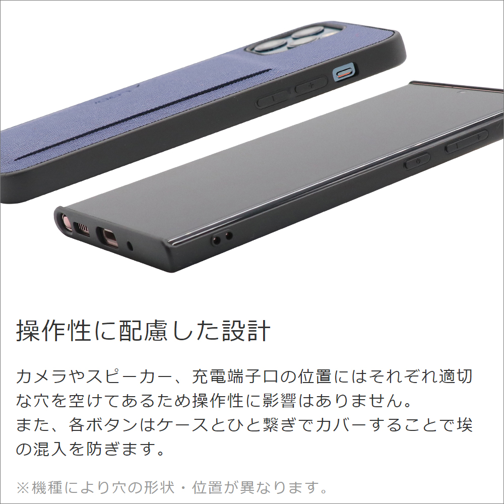 LOOF CASUAL-SLOT Series Galaxy M23 5G 用 [レッド] 薄い 軽量 背面 ケース カバー カードポケット シンプル スマホケース スマホカバー